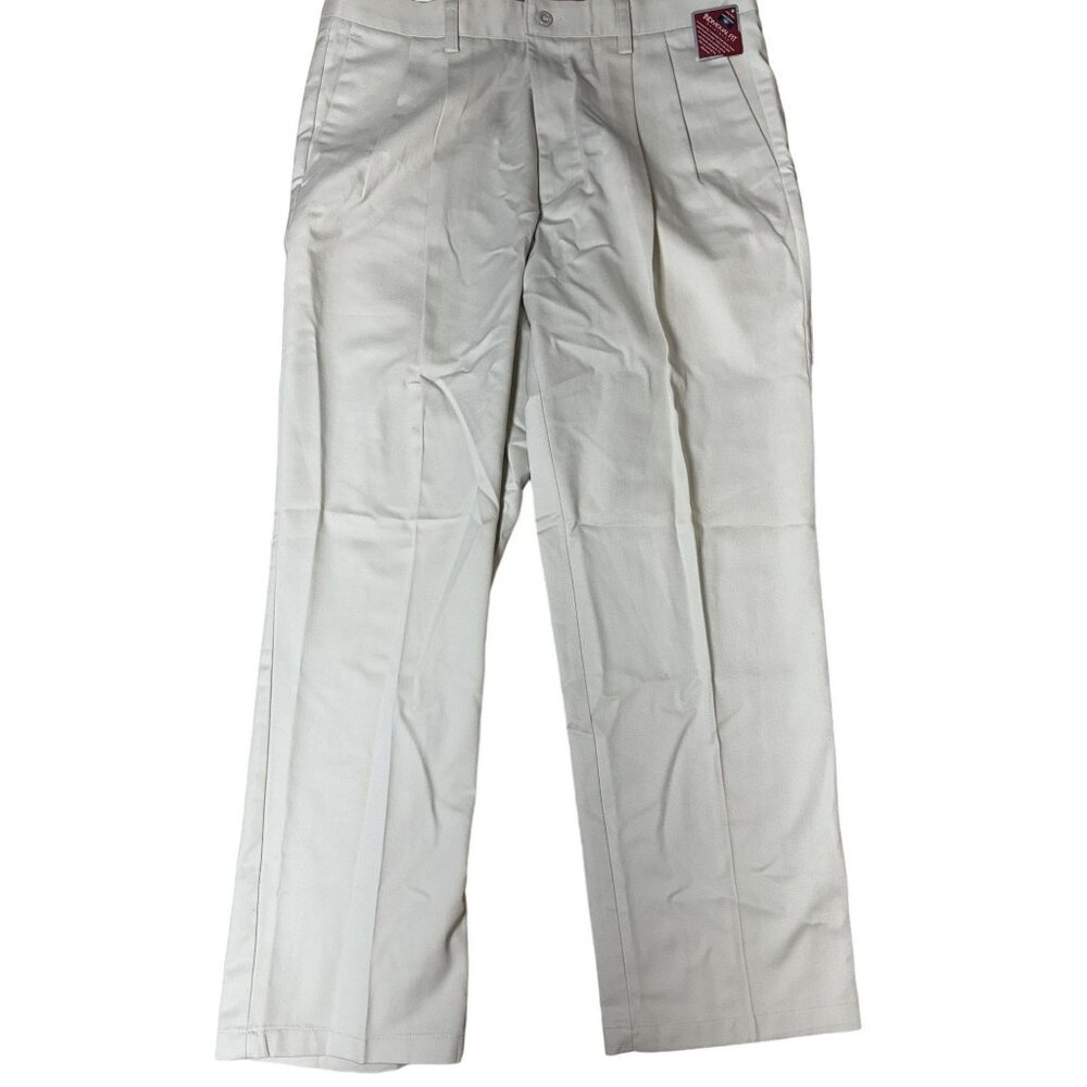 Dockers Original Khaki Classic Fit Pants W36 L30 Stretch Waistband No Wrinkles